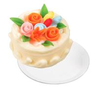 Malloy Tiny Food Mini Fake Cake Modello di Cupcake Artificiale Decorazioni Vintage per Torte Finta Piccola Torta in Resina A