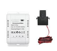 Malloy Tuya WiFi Contatore di Energia Monofase Bidirezionale Intelligente Solare Misuratore di Monitoraggio del Consumo di Produzione di Energia Facile da Usare