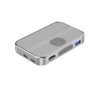 Malloy USB C 10gbps M. 2 NVME SSD Account di Docking Addominatore con Ventola di Raffreddamento 4K60Hz SD/TF PD 100W