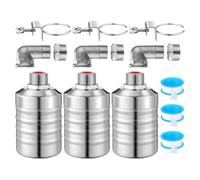 Malloy Valvola A Galleggiante Valvola A Galleggiante per Acqua 1/2 A 3/4 Pollici Spegnimento Automatico per Serbatoio Acqua Valvola A Galleggiante per Controllo Automatico Livello Acqua