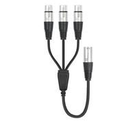 Malloy XLR A 3 FACCHIO Splitter FACCHIO FEMMA -Audio per Microfono del Miscelatore, 3pin XLR Splitter 1 A 3 Femmine