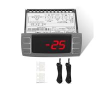 Malloy XR06CX-4N1F1 Controller del Termostato di Temperatura di Temperatura con Sensore di Temperatura per Frigoriferi/Congelatore Commerciali da 120 V 50-60Hz