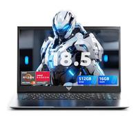 MALLRACE Computer portatile, computer portatile da 18,5 pollici con batteria da 8000 mAh, AMD Ryzen 4300U (fino a 3,7 GHz), 16 GB DDR4 RAM 512 GB SSD, WiFi, Dual Type-C, laptop Windows 11 2026 per