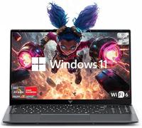 MALLRACE Computer portatile da gioco, 15,6 '' FHD Display Laptop con processore AMD Ryzen 7 5825U (8C/16T, fino a 4,5 Hz), 16 GB DDR4x2 512 GB SSD Gaming Notebook Computer con tastiera retroilluminata