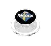 Malmö Svezia Bandiera retrò Vintage Alce vacanze Souvenir PopSockets PopGrip per MagSafe