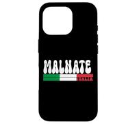 MALNATE City Italia Vintage Bandiera Italia per gli amanti dei viaggi Custodia per iPhone 16 Pro