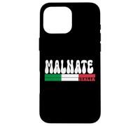 MALNATE City Italia Vintage Bandiera Italia per gli amanti dei viaggi Custodia per iPhone 16 Pro Max