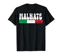 MALNATE City Italia Vintage Bandiera Italia per Gli Amanti dei Viaggi Maglietta