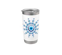 Malocchio Occhio Greco Nazar Amuleto Evil Eye Bicchiere termico in acciaio inox doppia parete