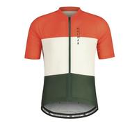 maloja BarettiM. 1/2 - maglia ciclismo - uomo M Orange/Beige/Green man Polygiene