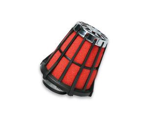 MALOSSI 042412.50 FILTRO ARIA CONO DRITTO NERO CROMO E5 CARBURATORE PHBG 15-21