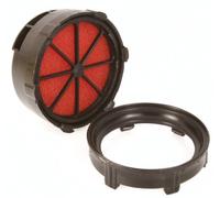 MALOSSI Filtro aria da corsa E3A, SHBC 19.19, per Vespa 50 SR /100/125 PV/ET3, nero, filtro interno: rosso