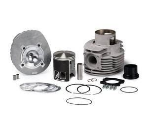 MALOSSI Gruppo Termico ø 68.5 Alluminio CVF2 Con Spinotto ø 16 Per Vespa Cosa - PX E 2t 200 cc, nero