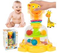 MalPlay Giocattolo educativo a Forma di Giraffa per Bambini, Giocattolo per Le capacità motorie, Multicolore, Regalo per Neonati e Bambini dai 6 Mesi in su