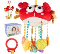 Malplay mascotte Sensory Crab Cot sospensione bambino anello da mordere 9 in 1