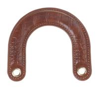 MALSSE 1 manico curvo in poliuretano con impugnatura comoda e facile da usare per spostamenti quotidiani, shopping e viaggi per gli appassionati. Pratica maniglia per borsa, Marrone scuro, One Size