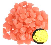 MALSSE 100PCS Ciottoli Incandescenza Notte Per Esterna Paesaggistica Caratteristiche Acqua Pietre Decorative Sicuro Resina Incandescente Giardino Pietra Per La Decorazione