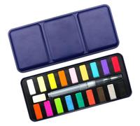 MALSSE 12/18/24 Colore Solido Acquerello Pittura Con Acqua Pennello Penna Portatile Artista Set di Arte Per Principianti Studente Kid Arte Pittura Forniture Per Artisti