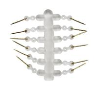 MALSSE 12 punte di ricambio per esche alla carpa, boilies con silicone trasparente, per mais, ronnies per capelli, attrezzatura da pesca con punte e silicone, per mais e ronnies