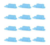 MALSSE 12Pcs Silicone Pen Holder Sleeve Adesivo Pen Holder Per Scrivania Parete Frigorifero Lavagna Appunti File Locker Forniture per Ufficio