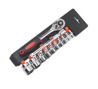 MALSSE 12Pcs Socket Ratchet Wrench Set Auto Moto Riparazione Strumento Strumenti Hardware 1/4 '' 3/8 '' 1/2 '' Drive Strumenti Officina