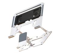 MALSSE 2 in 1 Supporto per telefono portatile regolabile Rack ergonomico da tavolo regolabile per lavoro collaborativo Facile archiviazione portatile ergonomico