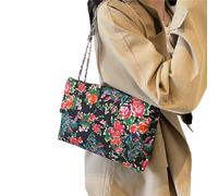 MALSSE 2024 NUOVA borsa a tracolla moda fiore modello borsa per ragazza donna borsa a tracolla grande capacità, Nero , One Size
