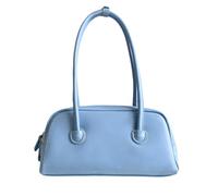 MALSSE 2024 NUOVE borse a tracolla borsa morbida di grande capacità per le donne ragazza tinta unita borsa da viaggio shopping con cerniera borsa impermeabile alla moda in pelle PU, Blu, One Size