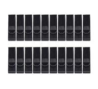 MALSSE 20Pcs Webbing Fine Clip Regolare Keeper Collega Fibbie End Clip Quick Slip Per Tessitura Zaino Cintura Cinghia Regolabile