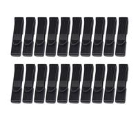 MALSSE 20Pcs Webbing Fine Clip Regolare Keeper Collega Fibbie End Clip Quick Slip Per Tessitura Zaino Cintura Cinghia Regolabile