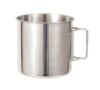 MALSSE 220/330/500ml Tazza di Campeggio dell'Acciaio Inox Escursionismo Portatile Tè-Caffè Birra-Viaggio-Acqua Stoviglie Bambini Tazza di Acqua