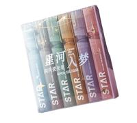 MALSSE 6 pennarelli fluorescenti per l'organizzazione della classe, sistemi di codifica a colori morbidi, per la marcatura e l'uso in ufficio, scrittura fluida, penne fluorescenti