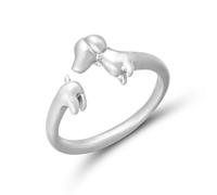 MALSSE Anelli di bassotto regolabili aperti eleganti hip hop dito versatile punk accessori per donne ragazza accessorio elegante, Misura unica, come descritto, come descritto