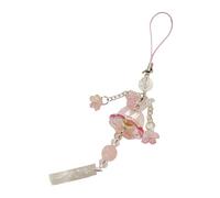 MALSSE Artistics Meduse Venti Campanelli in Vetro Pendente Telefono Accessorio Decorazione Accessorio Portatile per Elegante e Naturale, Acrilico