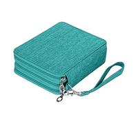 MALSSE Astuccio pratico astuccio organizer per forniture scolastiche matite colorate borsa portaoggetti per studenti astuccio matite colorate stoccaggio grande capacità penna per studenti, Verde (lake