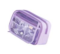 MALSSE Astuccio semplice Astuccio per penne di grande capacità Sacchetti trasparenti per penne Borse per penne Organizzatori da scrivania per studenti Borsa trasparente Estetica di grande capacità