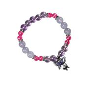 MALSSE Bellissimo cristallo con ciondolo a farfalla in rilievo catena a mano da indossare tutti i giorni gioielli per feste e celebrazioni accessorio dolce design gioielli, Misura unica, come