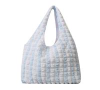 MALSSE Borsa a tracolla da donna Borsa estetica Borsa a tracolla di grande capacità Shopping Incontri Moda Ascella pieghettata Donna Ascella Borsa a pieghe Grande capacità Spalla Trend Ascelle, Blu