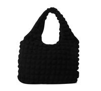 MALSSE Borsa a tracolla da donna Borsa estetica Borsa a tracolla di grande capacità Shopping Incontri Moda Ascella pieghettata Donna Ascella Borsa a pieghe Grande capacità Spalla Trend Ascelle, Nero
