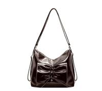 MALSSE Borsa a tracolla di lusso delle donne Zaino di modo coreano PU Borse a tracolla in pelle borsa e borsa per l'uso quotidiano borsa di moda coreana, Caff, One Size