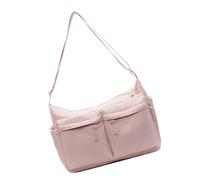 MALSSE Borsa a tracolla in nylon unisex alla moda con tracolla regolabile per borsa per la spesa pratica resistente all'acqua e di grande capacità, A, One Size