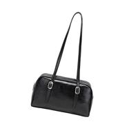 MALSSE Borsa a tracolla in pelle PU Borsa a tracolla pratica ed elegante borsa da ufficio elegante borse ascellari borsa da donna per varie occasioni borsa a tracolla PU coreana, Nero , One Size