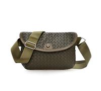 MALSSE Borsa a tracolla in pelle PU da donna Elegante petto quotidiano coreano alla moda Incontri Donne Crossbody in pelle PU Messenger petto spalla semplice, Verde, Taglia unica