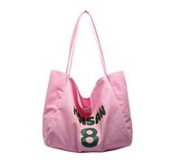 MALSSE Borsa a tracolla in tela casual accattivante con spaziosa borsa per la spesa interna pratica borsa per la spalla essenziale quotidiana, A, One Size