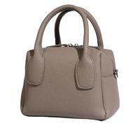 MALSSE Borsa a tracolla per donna in pelle PU borsa pendolarismo casual crossbody tinta unita messaggeri All-matching spalla per le donne in pelle PU borsa a tracolla con manico superiore, grigio, One
