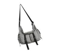 MALSSE Borsa a tracolla per le donne borsa a tracolla borsa messaggeri alla moda Pocketbook impermeabile multi tasche regali borsa a tracolla multi tasca, grigio, One Size