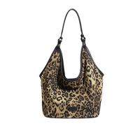 MALSSE Borsa a tracolla per le donne borse da lavoro Slouchy grande capacità borsa ascellare borsa ufficio lavoro e occasioni casual spalla donna, Marrone, One Size