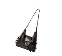 MALSSE Borsa a tracolla retrò per le donne grande capacità spalla autunno inverno zaino moda borsa pendolarismo pelle PU Crossbody per le donne grande capacità spalla lavoro alla moda, Caff, One Size