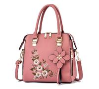 MALSSE Borsa a tracolla ricamata alla moda PU borsa a tracolla borsa unica per varie occasioni borsa a tracolla, A, One Size