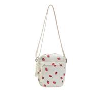MALSSE Borsa a tracolla unica da donna in velluto a coste fragola con tracolla regolabile borsa a tracolla casual borsa a tracolla per donna borse casual da donna, Fragola, One Size